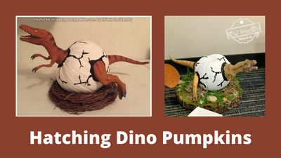 Hatching Dinosaur Pumpkins