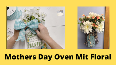 Mothers Day Floral Oven Mitts Mothers Day Floral Oven Mitts