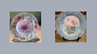 Napkin Decoupage Plates