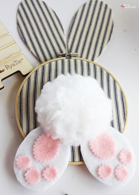 Embroidery Hoop Bunny Bums Embroidery Hoop Bunny Bums