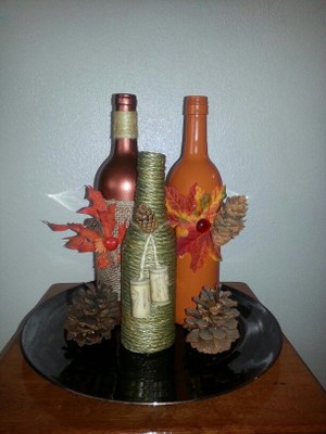 Fall Wine Bottles