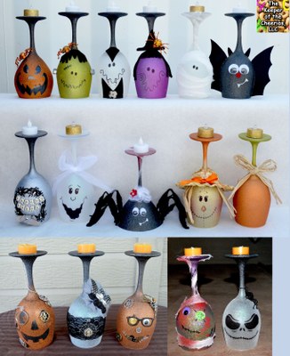 Halloween Wine Glasses Halloween Wine Glasses