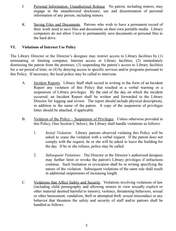 Internet Policy PG 5