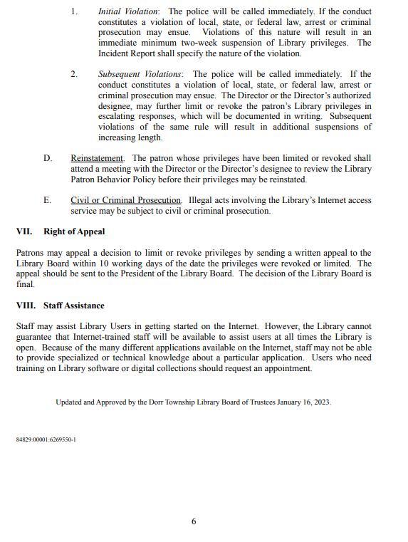 Internet Policy PG 6