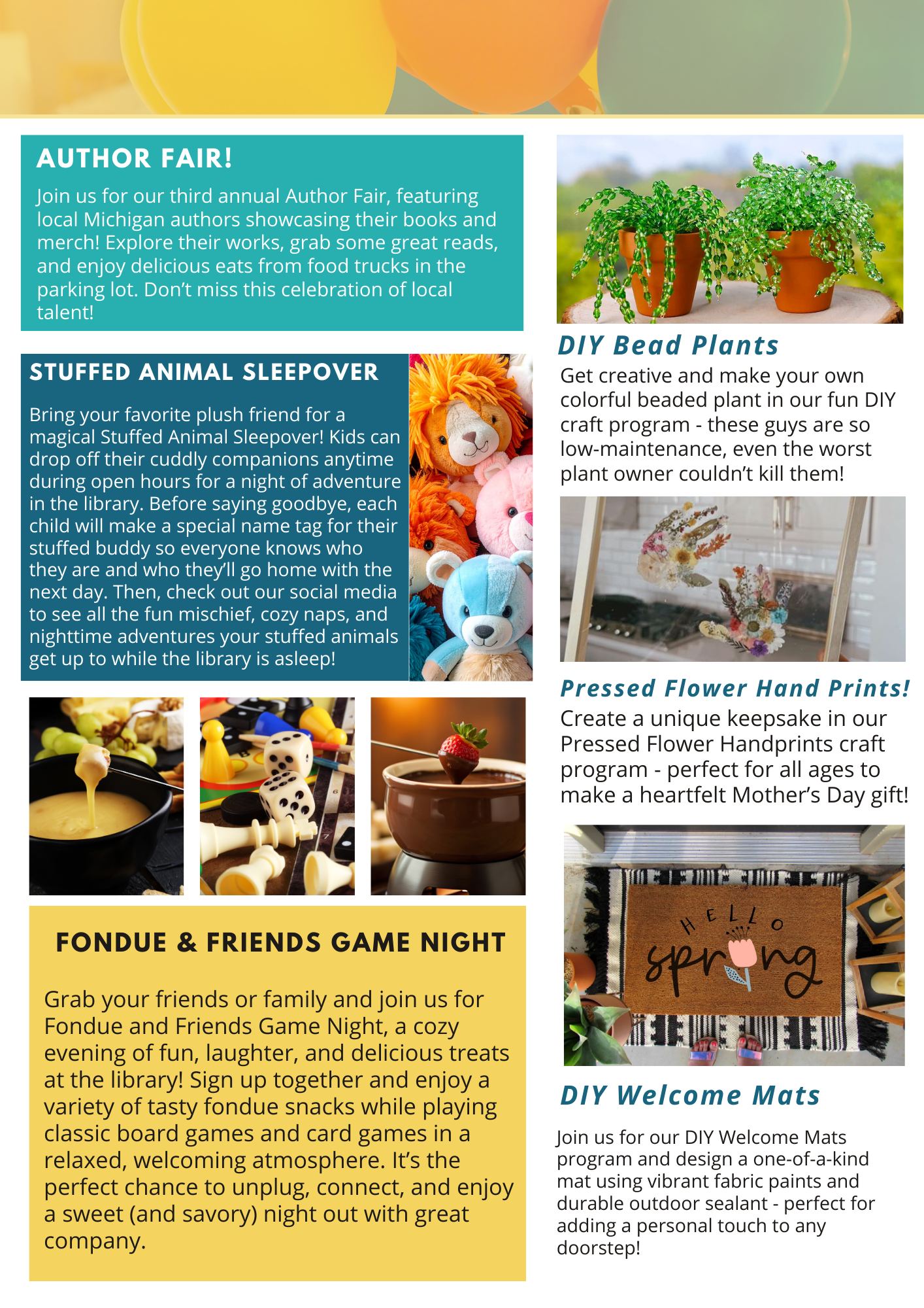 March April May 2026 Newsletter