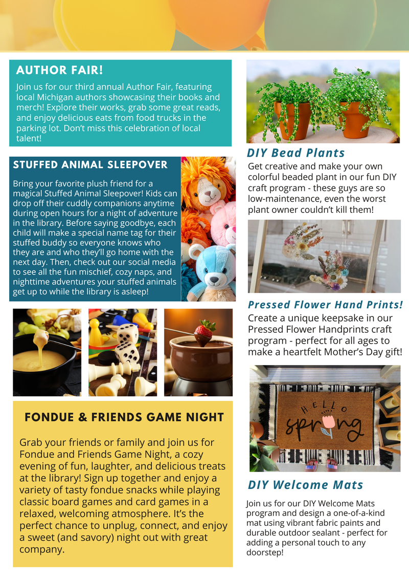 March April May Newsletter 2026 Back