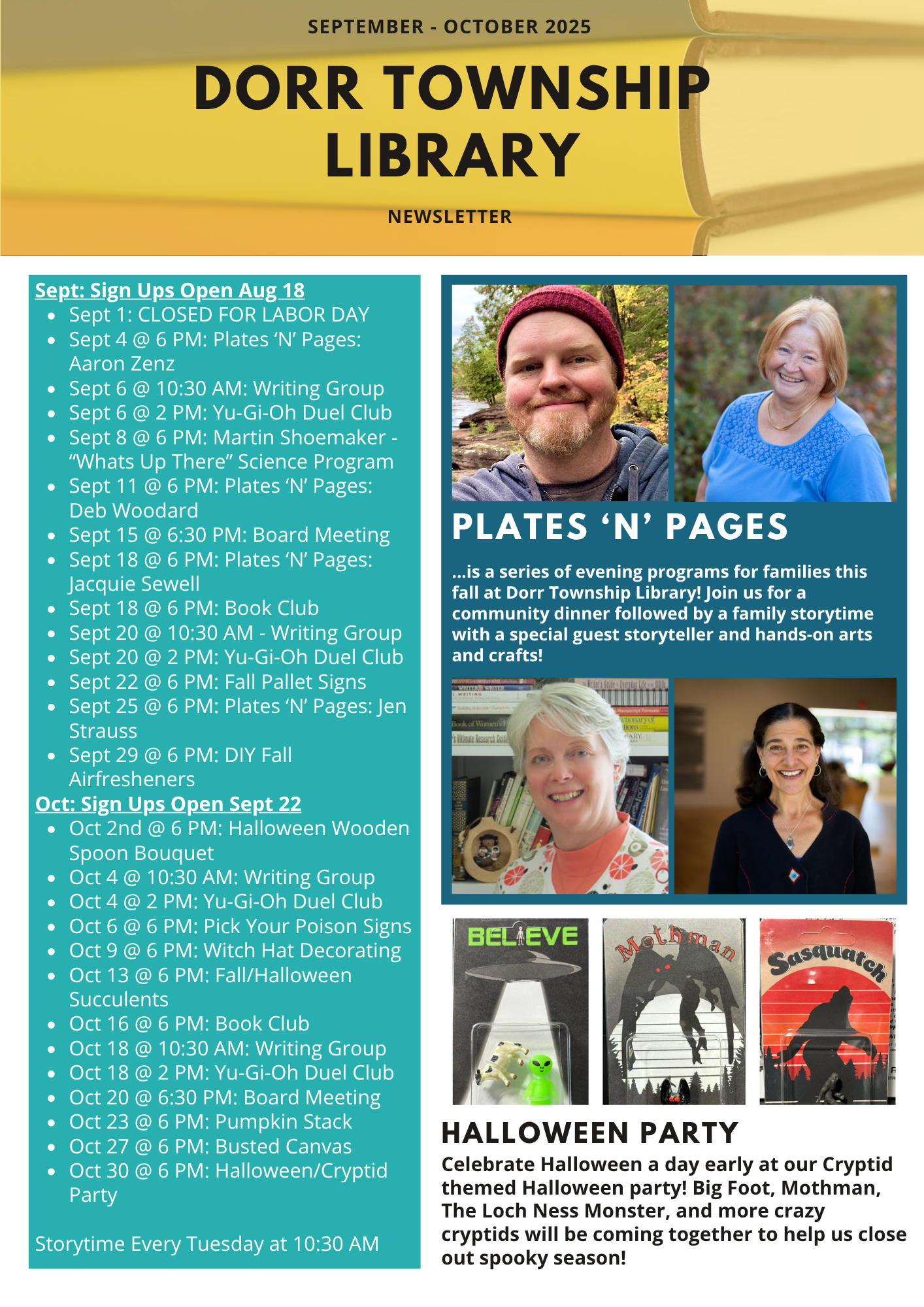 Sept Oct 2025 Newsletter