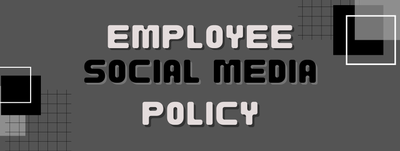 Employee Social Media Policy