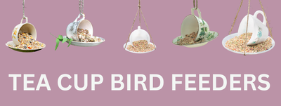 Tea Cup Bird Feeders